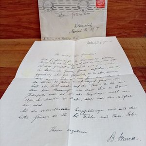 Lote siguiente: Carta y Sobre del Tercer Reich, Alemania, 1935