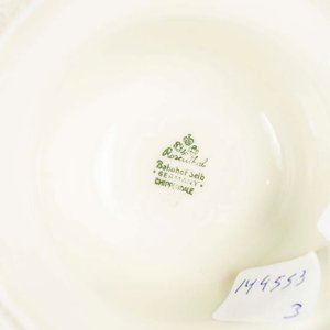 Florero Rosenthal "Chippendale" con Detalles en Oro y Flores - imagen 2