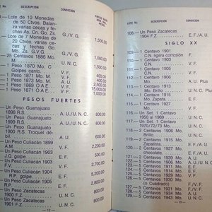 13 Publicaciones Mexicanas de Monedas y Reglamento de Subasta Numismática - imagen 5