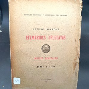 Lote anterior: Efemerides Uruguayas Tomos I-II-III por Arturo Scarone