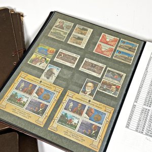 Álbum y Carpetas con Sellos Postales Uruguayos y Extranjeros - imagen 3