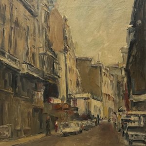Lote anterior: Oleo sobre tela "Calle" de Dante Cola, 80 x 60 cm