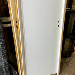 Una puerta interior mdf color blanco sin cerraduras 202 x 78 cm - imagen 4