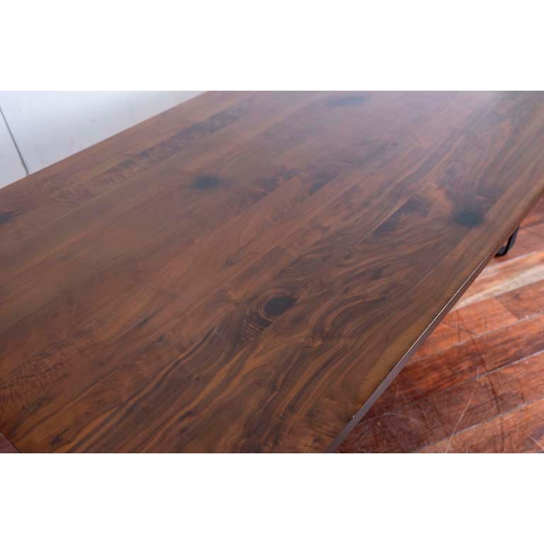 Mesa de comedor contemporánea en madera con patas de hierro - imagen 3