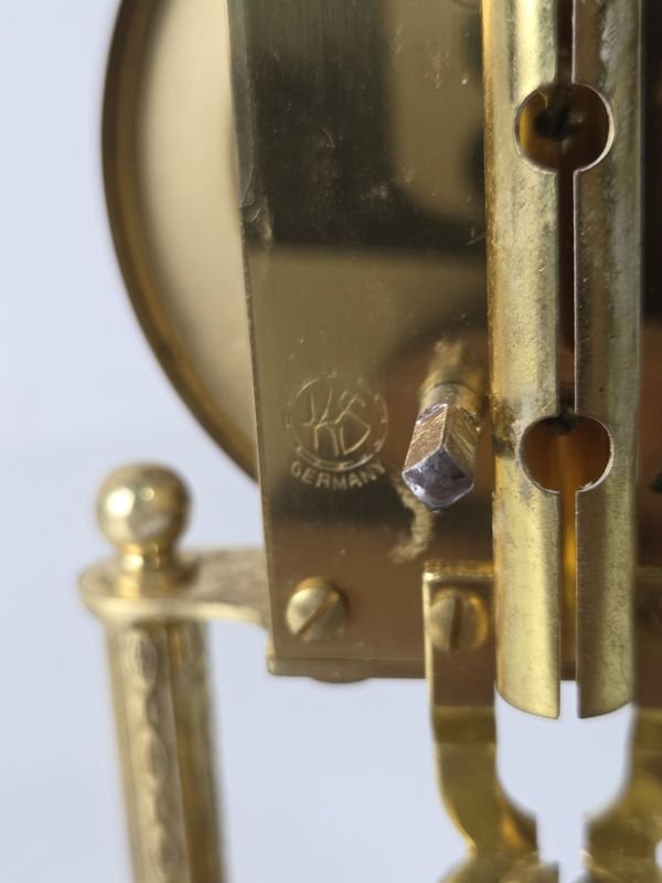 Reloj de redoma alemán con cúpula de cristal y esfera esmaltada - imagen 5