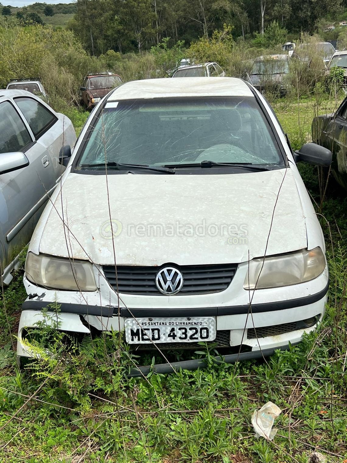 Volkswagen Gol y Audi 80 en Desuso