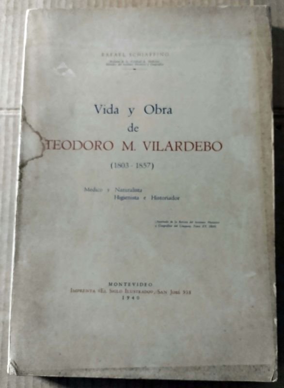 Lote anterior: Libro de Rafael Schiaffino sobre Teodoro M. Vilardobo