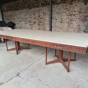 Mesa Estilo Inglés con Tapa de Mármol - imagen 15