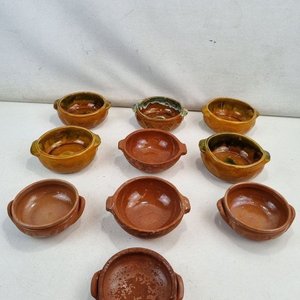 Lote anterior: Set de 10 Cazuelas de Barro Rústicas con Esmalte Interior