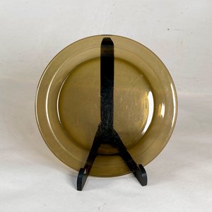 Seis Platos Llanos de Vidrio Francés Vintage - imagen 2