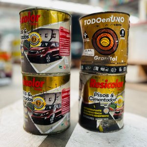 Lote anterior: Lote de 4 Latas de Pintura Resicolor Pisos y Todoenuno Granitol