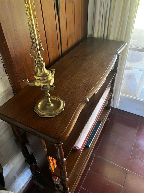 MESA BIBLIOTECA MADERA MACIZA - imagen 4