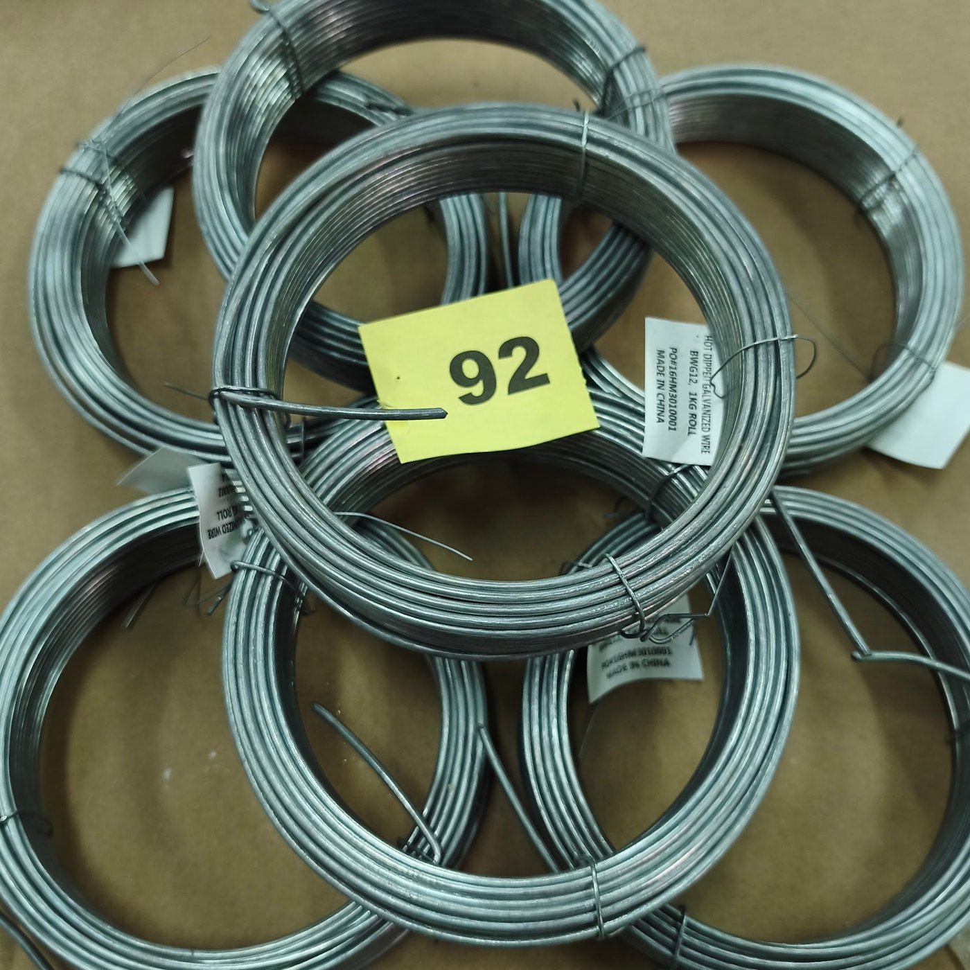 Rollos de Alambre Liso Galvanizado para Ataduras y Cercos