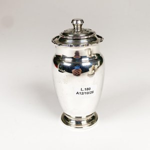 Cernidor de Plata 925 Antigua con Tapa - imagen 1