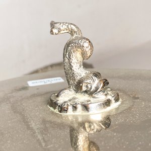 Bandeja y Centro Metálico Labrado con Tapa - Metalart Rep. France - imagen 5
