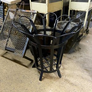 Fogonero "T" de Hierro Negro - Alto 60 cm, Diámetro 60 cm - imagen 1