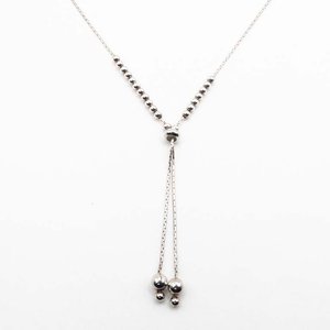 Lote siguiente: Cadena Corbatera de Plata 70cm con Cuentas y Dijes
