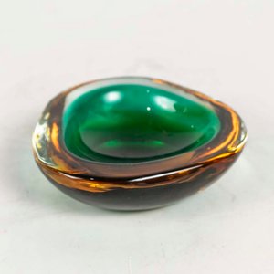 Lote siguiente: Despojador de Vidrio Murano Color Verde y Ámbar