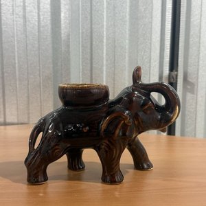 Cenicero Caniche y Florero Elefante de Cerámica Vidriada - imagen 5