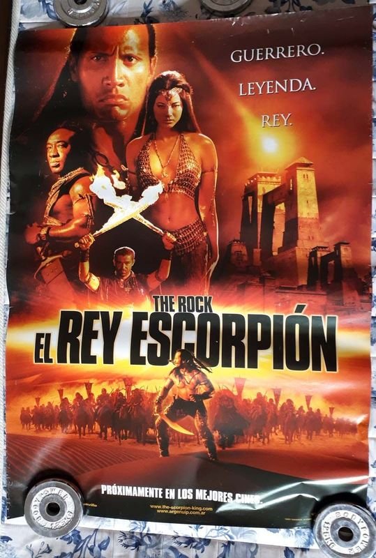 Poster Original "El Rey Escorpión" con Dwayne "The Rock" Johnson (2002)