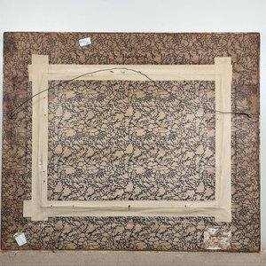 Eduardo Amezaga: Óleo sobre Fibra "Paisaje de Campo" con Marco Dorado - imagen 10