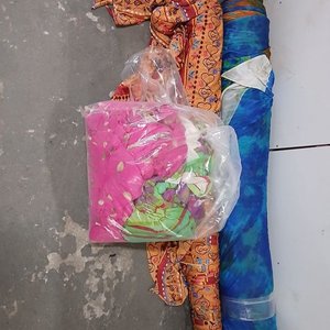 4 Telas Estampadas: 2 Rollos y 2 Tramos en Bolsa - imagen 1