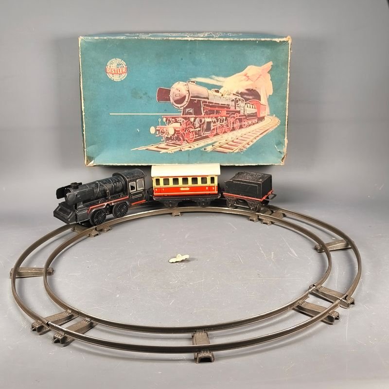 Colección de trenes de juguete vintage con mecanismo de cuerda - imagen 3