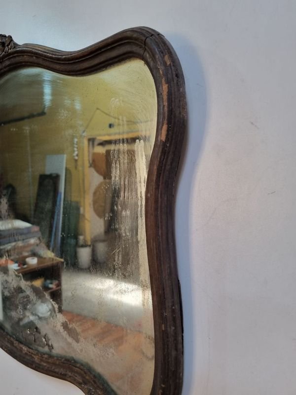Espejo antiguo con marco de madera - imagen 5