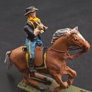 Figura de Caballería Oficial USA Mignot Francia - imagen 4