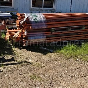 Lote de Estanterías Metálicas Industriales Azules y Naranjas - imagen 2