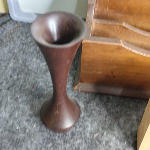 Set de 3 piezas de madera: organizador, florero y portalápices - imagen 2