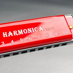 Armónica Diatónica Roja con Estuche - imagen 4