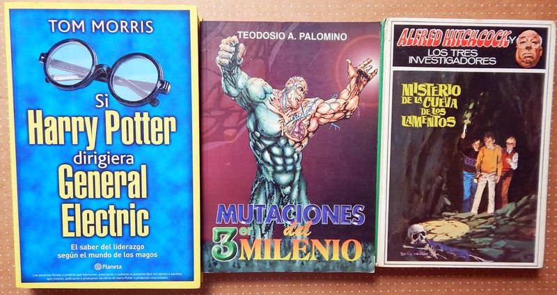 Trilogía de Libros: Alfred Hitchcock, Harry Potter y Mutaciones de 3er Milenio
