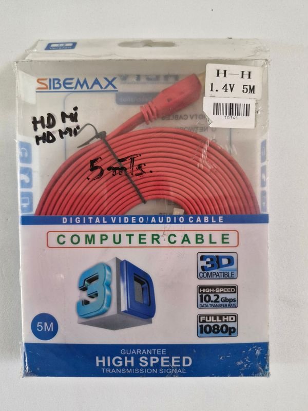 Lote siguiente: Cable HDMI 5 metros 3D compatible