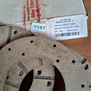 Kit de 4 Forros de Freno Mahindra para Tractores - imagen 3