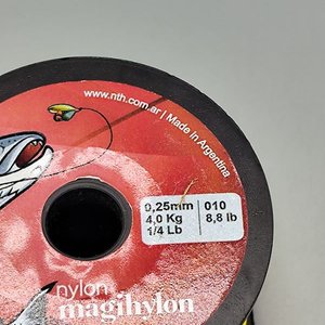Carretel de Tanza Maghylon NTH Amarillo 0.25mm - Resistencia 4kg - imagen 2
