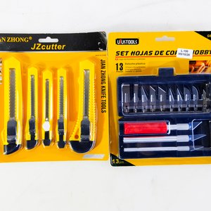 18 Ps  Set de Cutter trinchetas bisturí - imagen 1