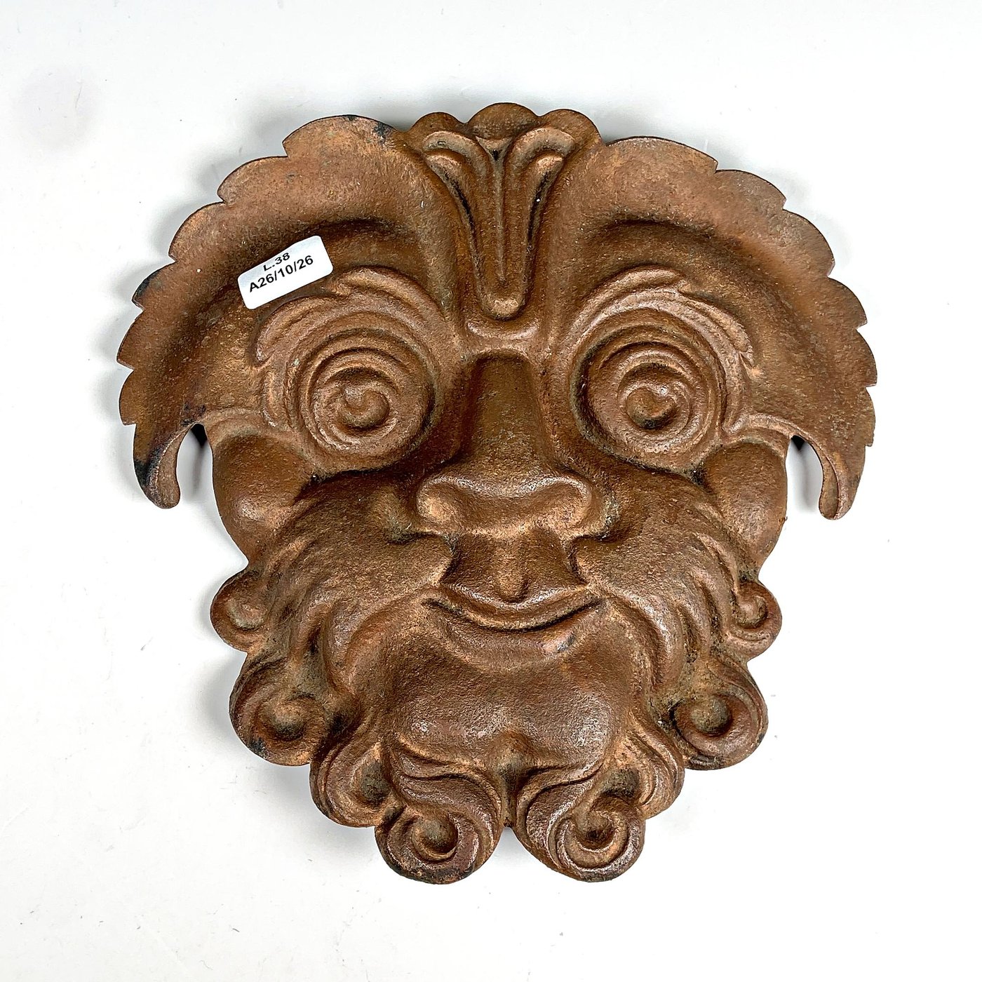 Mascarón Decorativo de Metal Estilo Antiguo
