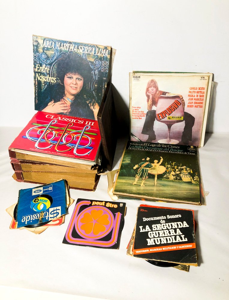 Lote de Discos de Vinilo de Música Variada