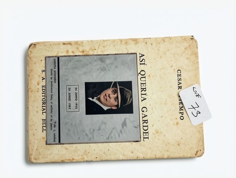 Libro "Así Quería Gardel" de César Tiempo, Edición Bell 1951