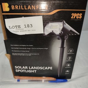 Juego de 2 Focos Solares LED Brillanfire con Sensor, Luz Blanca, Nuevos en Caja - imagen 5