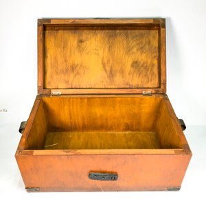 Baúl Caja de Madera con Tapa Abatible - 60x36x29 cm - imagen 2