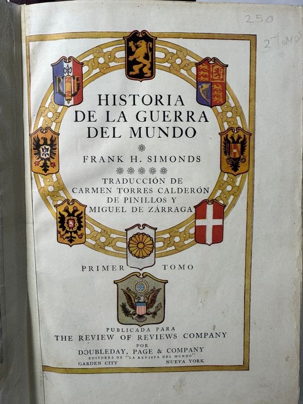 5 Tomos de Historia de la Guerra del Mundo por Frank H Simonds - Nueva York - imagen 4