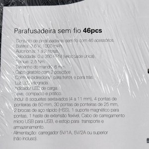 Atornillador Inalámbrico Nappo con Maletín y 46 Accesorios - imagen 5
