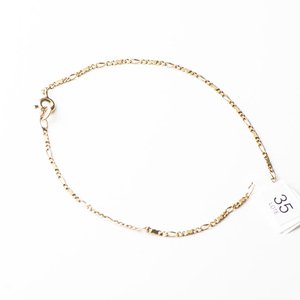Lote siguiente: Pulsera de Oro 18k Figaro 18 cm