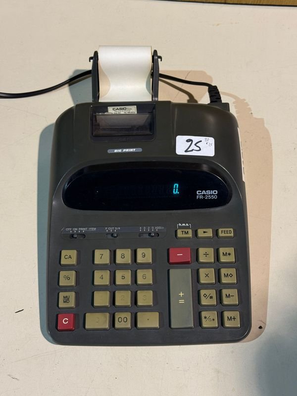 Calculadora Impresora Casio FR-2550 con Rollo de Papel