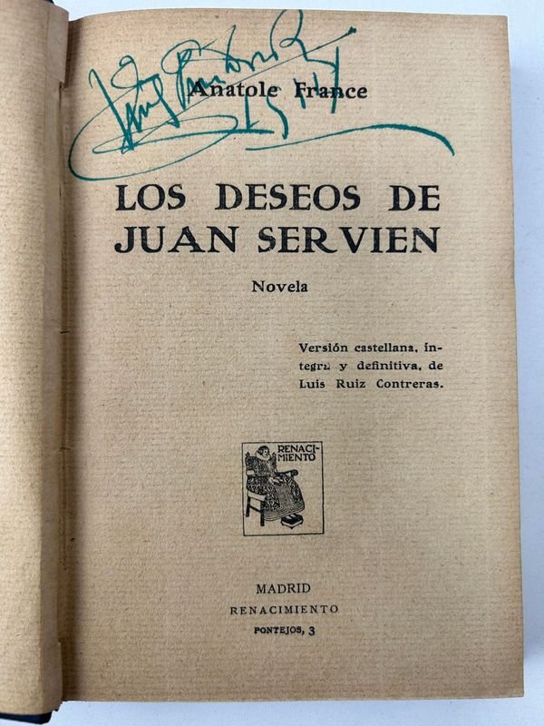 Libros vintage del siglo XIX y XX, firmados por Anatole France y otros autores - imagen 2