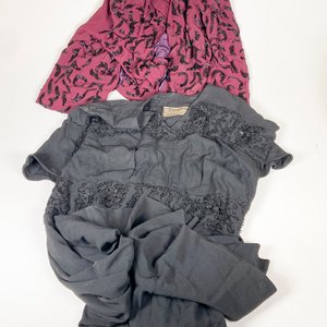 Vestido Negro de Fiesta con Chaqueta, Mostacillas y Sombrero Antiguo - imagen 2
