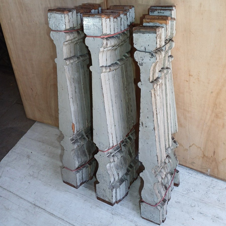 Lote de 27 balaustras planas para decoración - imagen 6
