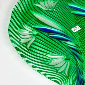 Centro de mesa vidrio color, decoración vegetal 39 x 36 cm - imagen 3